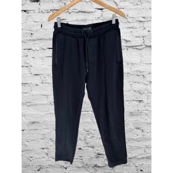 Scotch & Soda Mens Black Jogger Pants Drawstring Waist Zippered Pockets - Picture 1 of 10